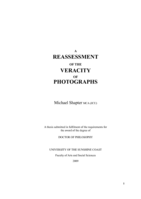 A Reassessment of the Veracity of Photographs
