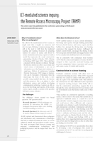 ICT-mediated science inquiry: the Remote Access Microscopy Project (RAMP)
