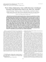 Novel Alkane Hydroxylase Gene (alkB) Diversity in Sediments Associated with Hydrocarbon Seeps in the Timor Sea, Australia