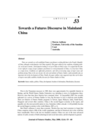 Towards a futures discourse in mainland China