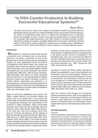Is PISA Counter-Productive to Building Successful Educational Systems?
