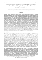 An international study of the factors associated with the acceptability of advanced rider assistive systems for powered two-wheelers