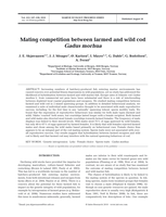 Mating competition between farmed and wild cod Gadus morhua