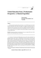 Global Education from a Neohumanist Perspective: A Musical Exposition