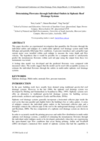 Determining flowrates through individual outlets in siphonic roof drainage systems