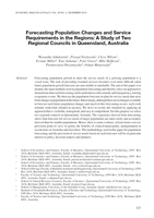 Forecasting Population Changes and Service Requirements in the Regions: A Study of Two Regional Councils in Queensland, Australia