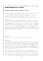 Faecal sterols analysis for the identification of human faecal pollution in a non-sewered catchment