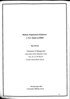 Holistic Employment Relations: A New Model of HRM