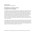 An exploration of midwifery practice during birth: rites of passage