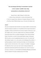 Does a rater’s familiarity with a candidate’s pronunciation affect the rating in oral proficiency interviews?