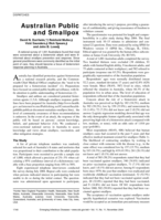 Australian Public and Smallpox