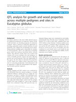 QTL analysis for growth and wood properties across multiple pedigrees and sites in Eucalyptus globulus