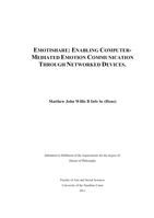 Emotishare: Enabling Computer Mediated Emotion Communication Through Networked Devices