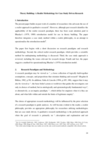 Theory Building: A Realist Methodology for Case Study Driven Research