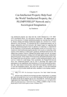 Can Intellectual Property Help Feed the World? Intellectual Property, the PLUMPYFIELD Network and a Sociological Imagination