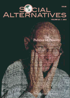 Cover Design: Social Alternatives Vol. 32, No. 1