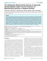 The Multipartite Mitochondrial Genome of Liposcelis bostrychophila: Insights into the Evolution of Mitochondrial Genomes in Bilateral Animals