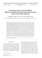 Mycobacteriosis in wild rabbitfish Siganus rivulatus associated with cage farming in the Gulf of Eilat, Red Sea