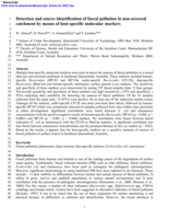 Detection and source identification of faecal pollution in non-sewered catchment by means of host-specific molecular markers