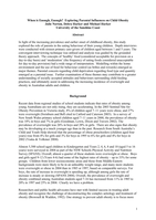 When is Enough, Enough? Exploring Parental Influences on Child Obesity