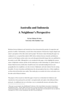 Australia and Indonesia: A Neighbour's Perspective