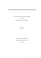 Wood Properties of Pinus caribaea hybrids in Queensland
