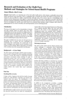 Research and Evaluation at the Chalk Face: Methods and Strategies for School-based Health Programs