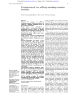 Comparison of two self-help smoking cessation booklets