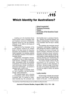 Which Identity for Australians?