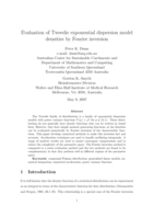 Evaluation of Tweedie exponential dispersion model densities by Fourier inversion