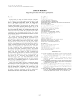 Hypomagnesemia in Acute Leptospirosis