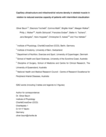 Capillary ultrastructure and mitochondrial volume density in skeletal muscle in relation to reduced exercise capacity of patients with intermittent claudication