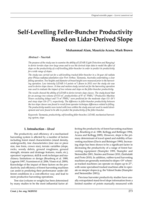 Self-Levelling Feller-Buncher Productivity Based On Lidar-Derived Slope