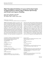 High-Throughput Prediction of Acacia and Eucalypt Lignin Syringyl/Guaiacyl Content Using FT-Raman Spectroscopy and Partial Least Squares Modeling