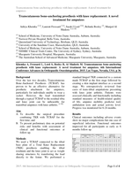 Transcutaneous bone-anchoring prosthesis with knee replacement: A novel treatment for amputees