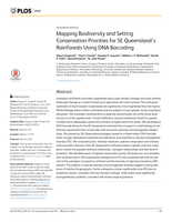 Mapping Biodiversity and Setting Conservation Priorities for SE Queensland’s Rainforests Using DNA Barcoding