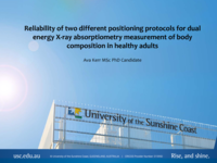 Reliability of two different positioning protocols for dual energy X-ray absorptiometry measurement of body composition in healthy adults