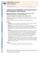 Cardiovascular responses to walking in patients with peripheral artery disease