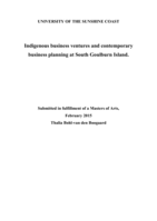 Indigenous business ventures and contemporary business planning on South Goulburn Island