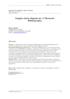 Supply chain alignment: a thematic bibliography