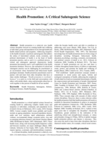 Health Promotion: A Critical Salutogenic Science