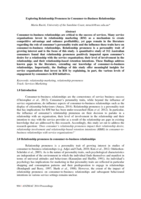 Exploring relationship proneness in consumer-to-business relationships