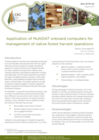 Application of MultiDAT onboard computers for management of native forest harvest operations. CRC for Forestry Bulletin 20, August 2011