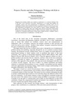 Projects, Puzzles and other Pedagogies: Working with Kids to Solve Local Problems