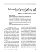Optimization of an existing forest road network using Network 2000
