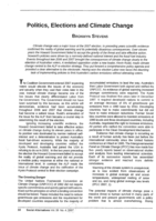 Politics, Elections and Climate Change