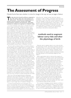 The Assessment of Progress