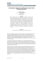 Contemporary Approach to Writing Non-Linear Online Learning Resources