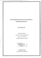 Researching Mentoring for Career Development: Challenging Orthodoxies