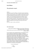 The Performative Exegesis